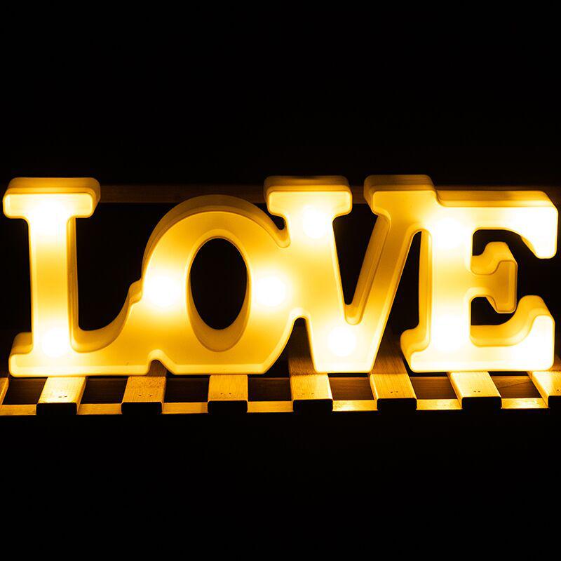 

Romantic LED Heart-Shaped LOVE Light for Weddings, Proposals, & Valentine s Day Gifts теплый белый