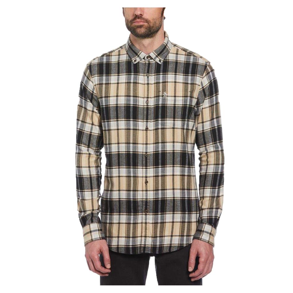 Original Penguin Mens Plaid Regular Shirt
