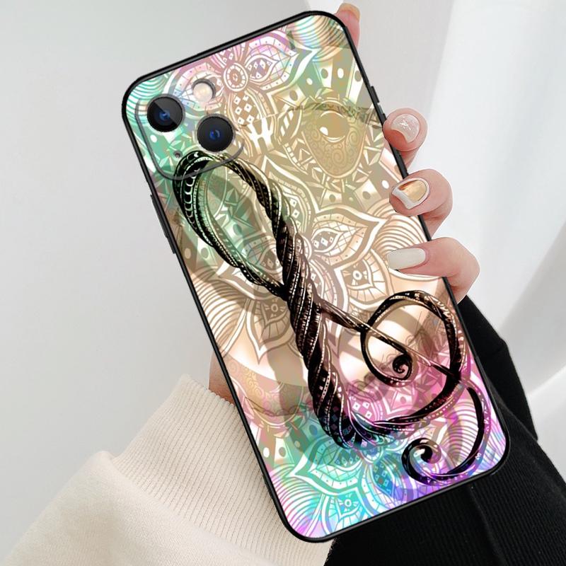 Music Note Musical Treble Clef Phone Case For iPhone 17 Pro Max 14 13 12 11 15 16 Pro Max mini 15 16 Plus 16e 17 Air Cover