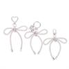 Luxury Sweet Shiny Bow Keychain Bowknot Keyring Bag Pendant Bags Key Hanging Decoration For Girls Gift