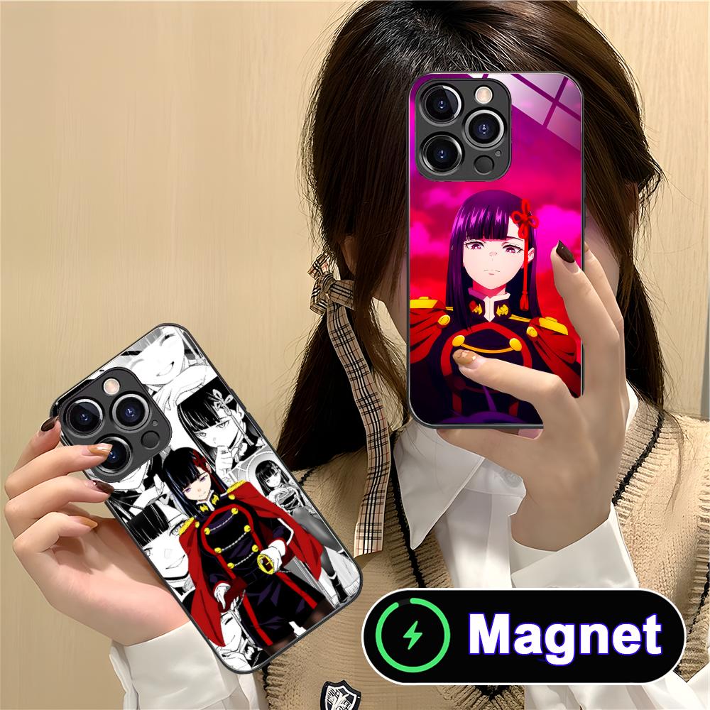 Mato seihei Ren Yamashiro Glass MagSafe Mobile Phone Case for iPhone 17 16 15 14 13 12 11 Air Pro Max Plus Mini Colorful Cover