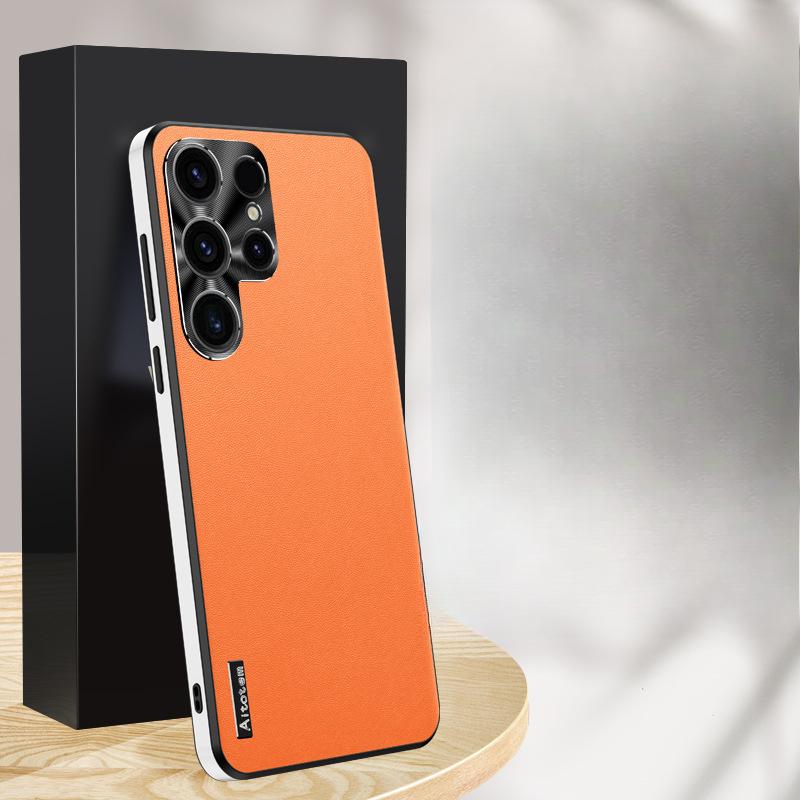 

Підходить для чохла телефону Samsung S25ultra, Повний комплект захисту камери, S24u Високоякісний з подушкою безпеки, Ударостійкий, 23u Бізнес-стиль, 22u Шкіряний чохол Samsung Galaxy S22 Ultra