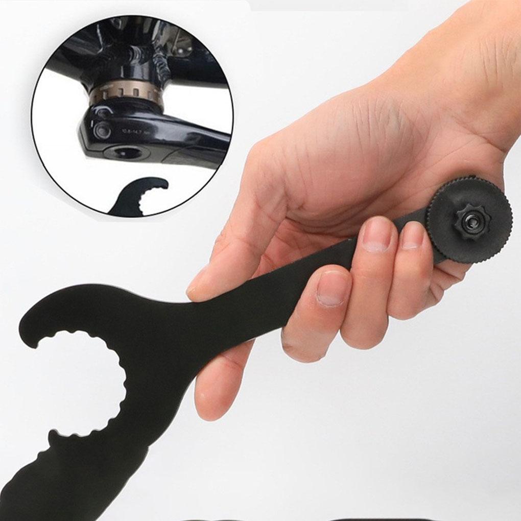 Integrated Central Shaft Wrench Stainless Steel Bike Single Head Spanner Mountain Bicycles Road Cycling Riding Tools