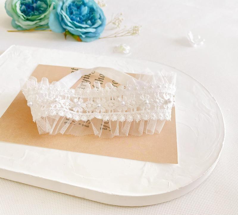 Diademas de encaje de princesa con lazo y flores para bebé, bandas elásticas para el cabello para niña, accesorios de fotografía, tocados
