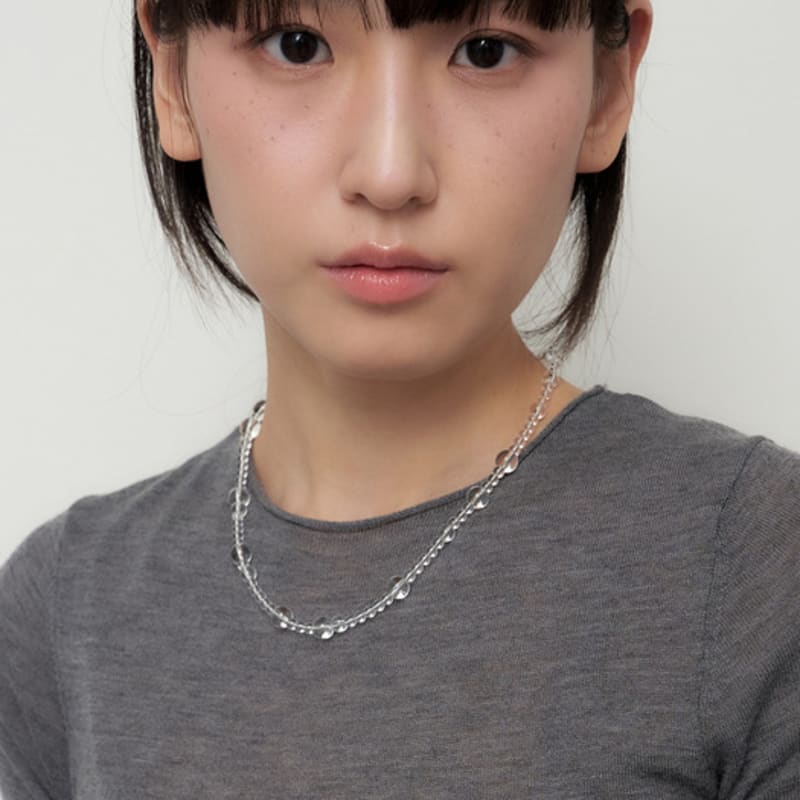 geegee clear quartz necklace