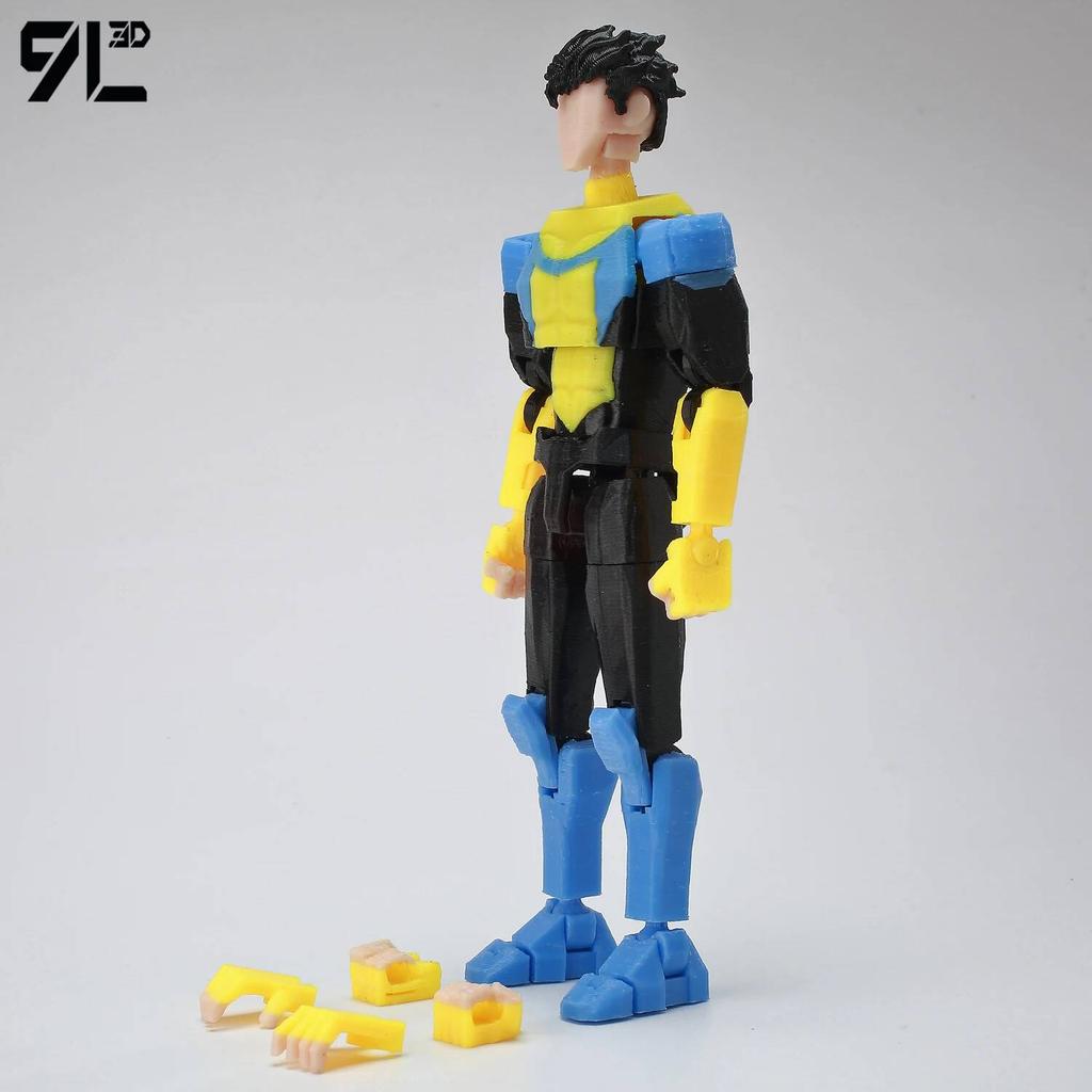 9L3D Unbeatable Mark Gay Mark Grayson Dummy13 Anime Action Poseable Collectible Model Multi-Jointed Figure Gifts For Kids Adults