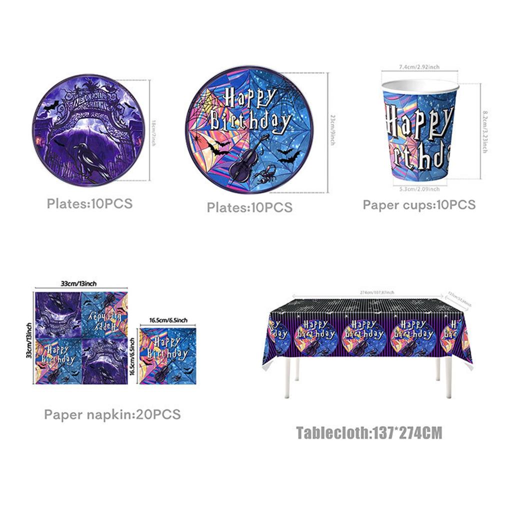 Theme Birthday Party Decoration Set, First Birthday Party Atmosphere Props, Paper Plate Pull Flag Hanging Decoration Tableware Decoration