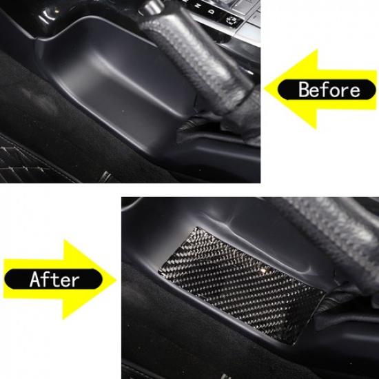 Soft Real Carbon Fiber Handbrake Base Panel Trim For Benz G-Class 2013-2018