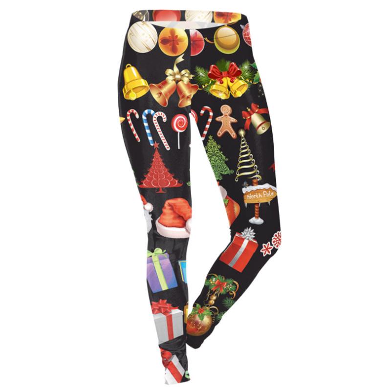 Christmas Yoga Pants Women Xmas Printed 