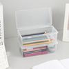 Caixas de maquiagem cosméticas estojo transparente para lápis base blush sombra pincéis suporte de mesa papelaria organizador de armazenamento
