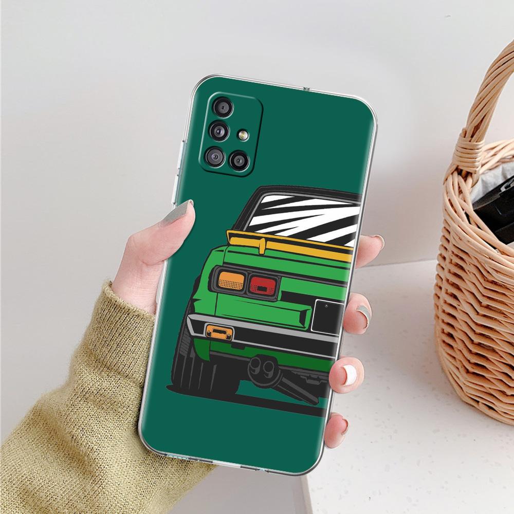 Case For Samsung A15 A13 A35 A55 A51 A71 A41 A31 A21S A05 A17 A23 A25 A33 A53 A73 5G A07 4G Cover Japan JDM Sports Cars Comic