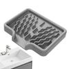 Silicone Soap Holder Self Draining Soap Bar Holder Kitchen Soap Dish Sponge Tray Counter Caddy Organizer for Dish Soap Dispenser