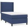 Maison Exclusive - Sommier à lattes de lit avec matelas Bleu 90x190 cm Tissu