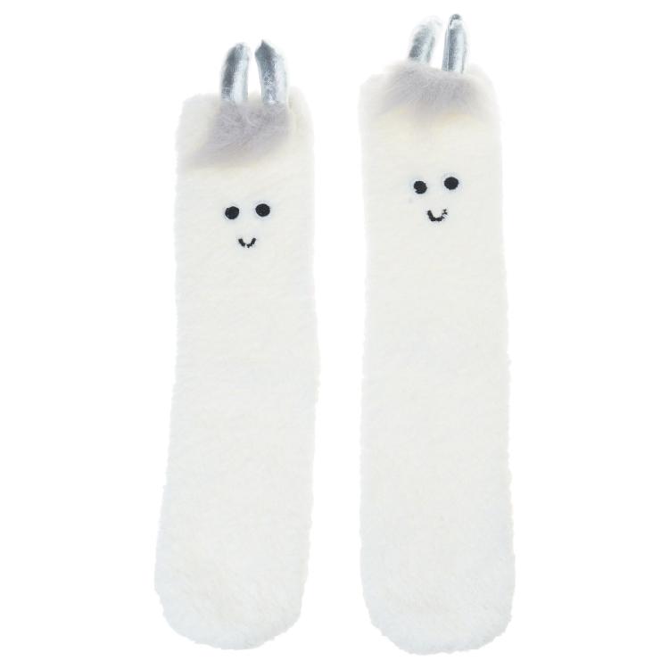 Womens Fuzzy Plush Slipper Socks Cute Animal Ears Home Warm Fleece Sleep Socks