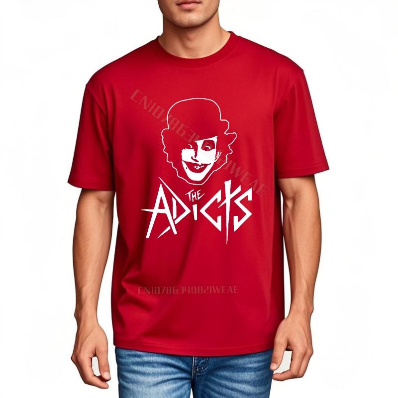 Unisex Tshirt Daily Wear Cotton Tshirt The Adicts With Clown Face Quickdry Soft Cotton Teeshirt Fashion Plus Size Tshirt Casual