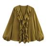 Jnleaog Spring New Arrival Women's Clothing Fashion Style French Fashion Design Laminated Decoration Shirt 9479040