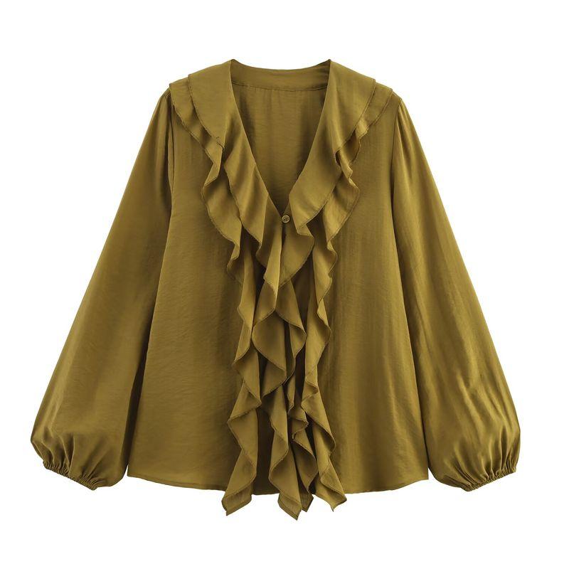 Jnleaog Spring New Arrival Women's Clothing Fashion Style French Fashion Design Laminated Decoration Shirt 9479040