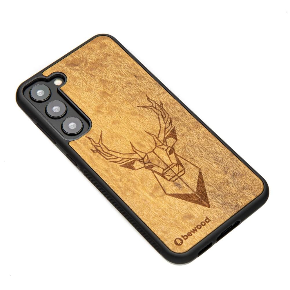 Bewood Wooden Case for Samsung Galaxy S23 Plus Deer Imbuia