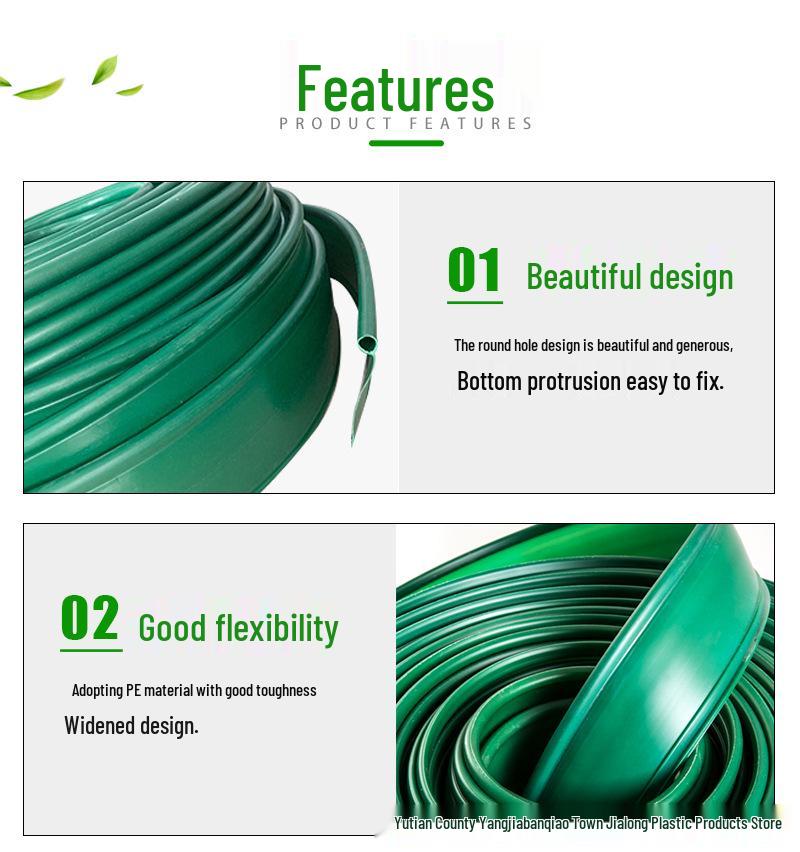 Green Grass Stone Isolation Green Belt: Garden Lawn Divider & Root Barrier