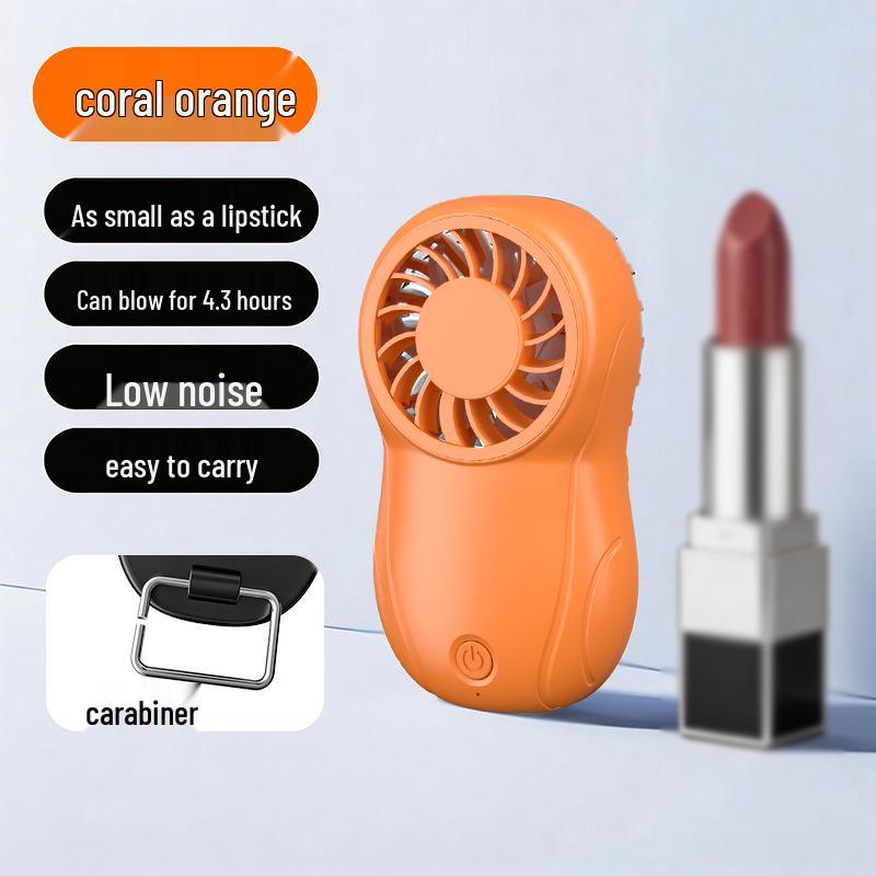 

Ultra-Thin Rechargeable Mini Handheld Fan: High-Speed, Strong Wind, Portable for Outdoor Use оранжевый