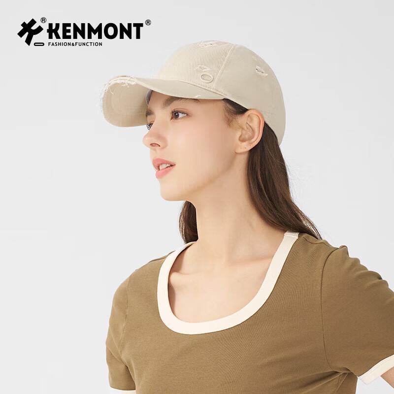 Унисекс хлопковая бейсболка Kenmont с потертостями 6078