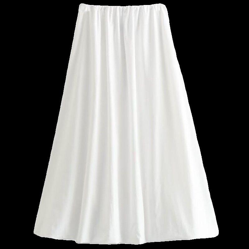 Fashion Style 2024 Spring New Arrival Women's Clothing Loose Easiest for Match High Waist Midi Skirt Mid Length Long Length Skirt 1255402