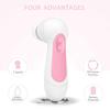 2021 Best Seller Waterproof Deep Cleaning Electric Facial Scrub Brush Exfoliating Spin Facial Brush Cleanser