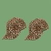 Wide Brim Hat in Kpop Style Caps UV Prevention Dad Cap Sweat Wicking Hot Summer Cooling Hat with Printed Leopard