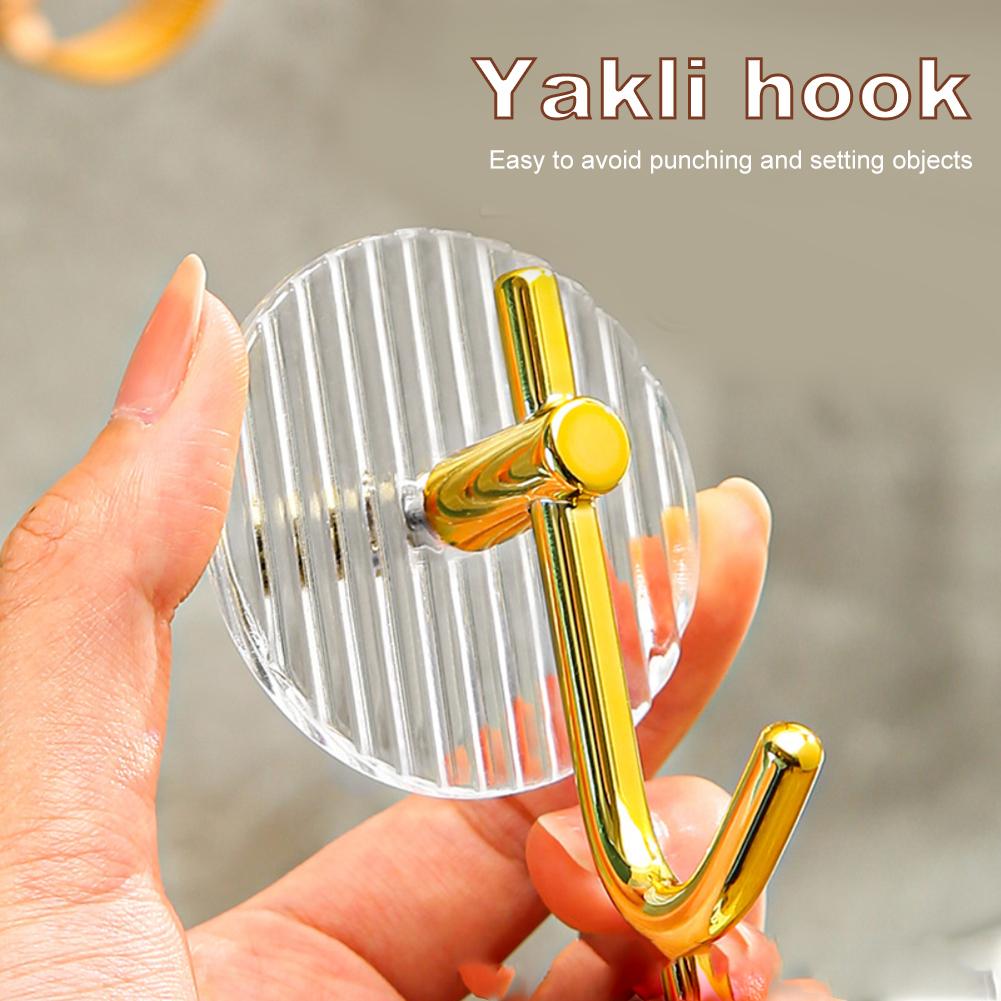 Selbstklebende Wandhaken Acryl Badezimmerhaken zum Aufhängen Wasserdichter Luxus-Klebehaken Handtuchhalter Wohnaccessoires