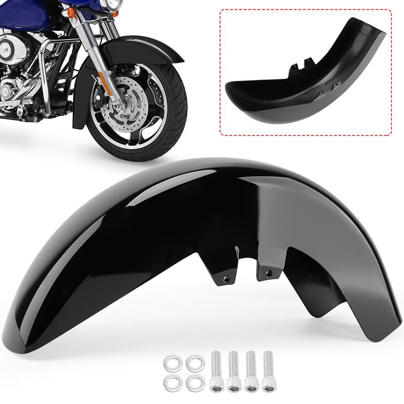 Motorcycle Front Fender For Harley Touring Road King Electra Glide 1989-2013 Mudguard Cover Protector Splash Gloss Black
