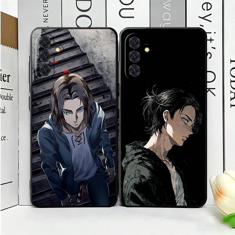 A-Attack On T-Titan Eren Yeager Soft Phone Case for Samsung A17 A37 A57 A16 A26 A36 A56 A15 A25 A35 A55 A14 A24 A34 A54 A13 A23