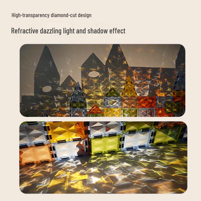 Emerald Magnetic Window Tiles: Children's Educational Building Blocks