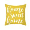 Yellow Geometric Simple Pattern Decorative Pillowcase Cushion Pillowcase Bedding Decoration