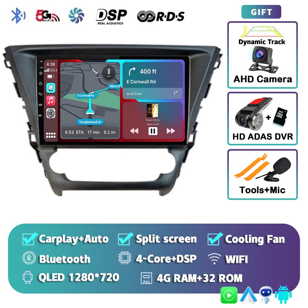 Android 14 Carplay Auto 4G+WIFI Car Radio For Toyota Avensis 2018 2019 2020 Multimedia Navigation GPS Video Player Stereo 2din