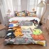 3pcs Cute Cats Bedding Set, Breathable and Soft, Suitable for Bedroom Decor (1*Duvet Cover + 1/2*Pillowcases, No Core) Yy250821155