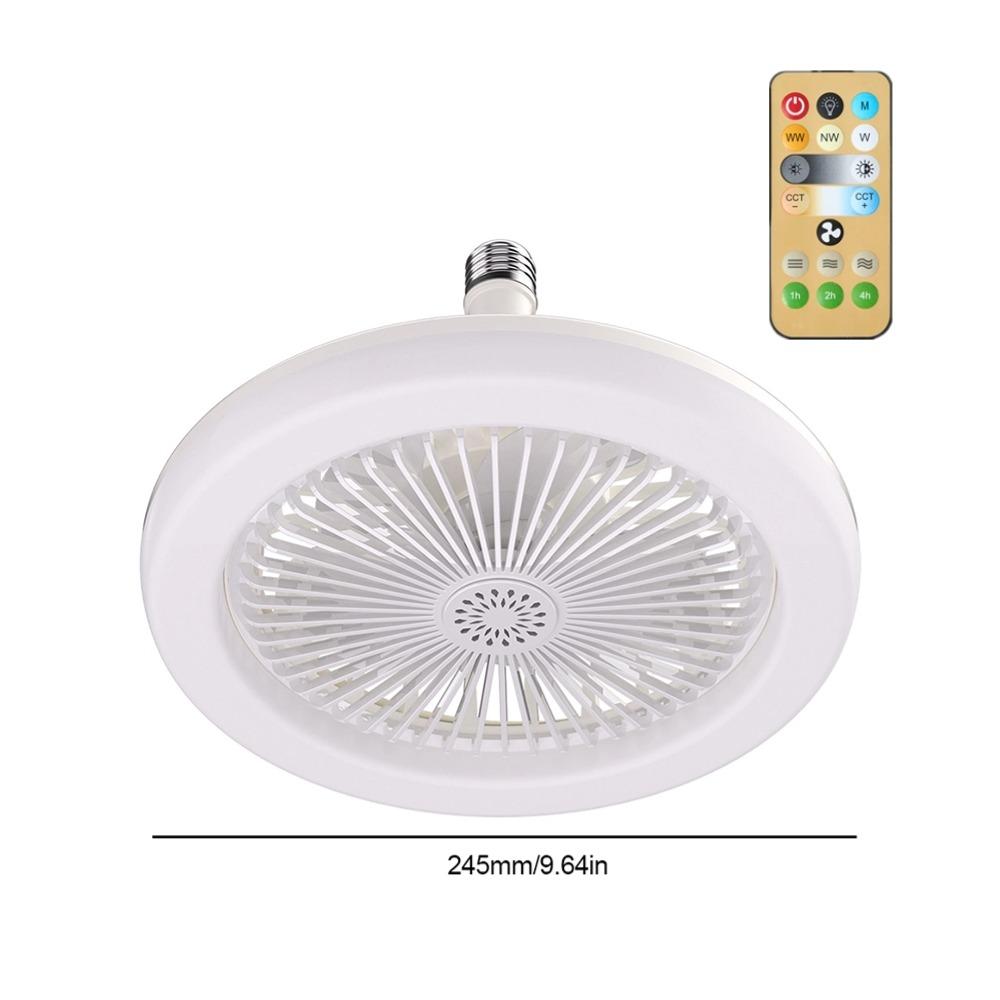 Aromatherapie-Deckenventilator mit LED-Licht, E27-Sockel, Fernbedienung, drehbar, leiser elektrischer Ventilator für Küche, Schlafzimmer, Wohnzimmer