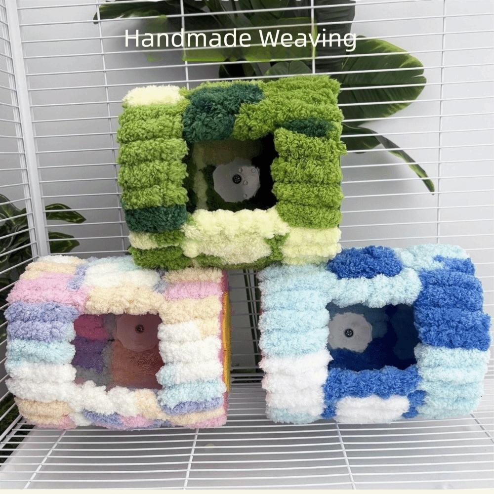 Cylinder Design Warm Parrot Nest Flannel Bird Cage House Hanging Hammock  Bird Cage
