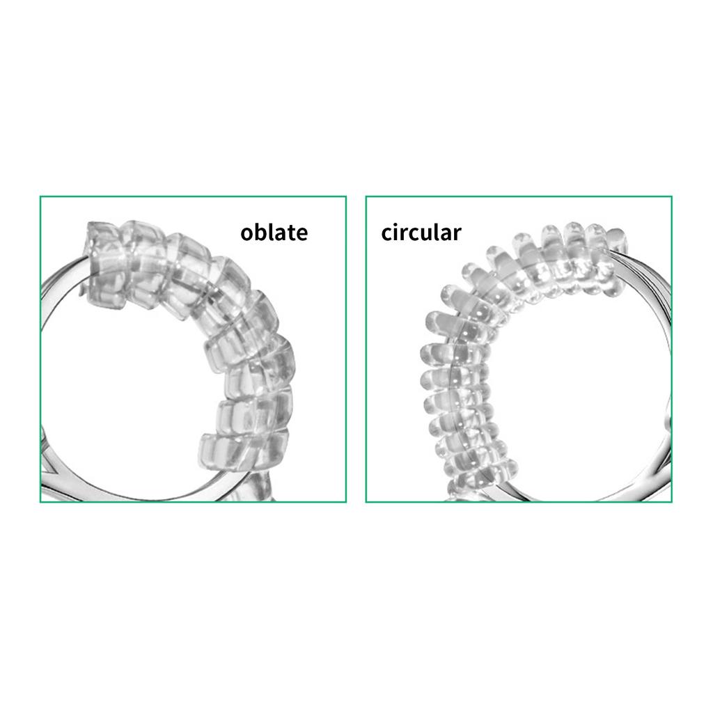 2x transparente Ringwerkzeuge auf Spiralbasis, Ringgrößenversteller für lose Ringe, Spanner, Größenänderungswerkzeuge, Werkzeug zur Schmuckherstellung