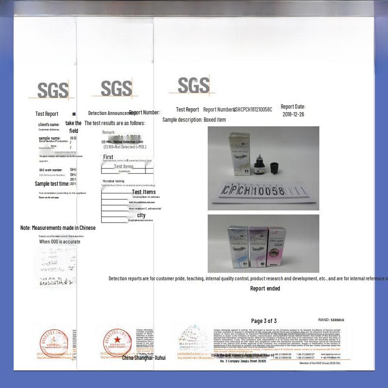 Quick-Drying, Long-Lasting, Gentle, Non-Irritating Soft-State Eyelash Extension Glue for Self-Grafting.