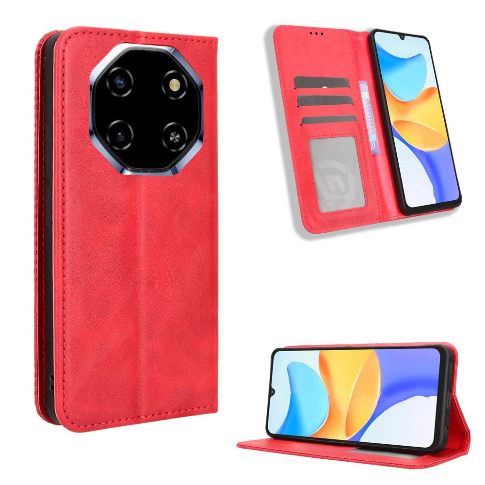 Flip Cover for Blackview Shark 6 / Oscal Tiger 8 PU Leather Full-Body Protection [RFID Blocking] Phone Cases