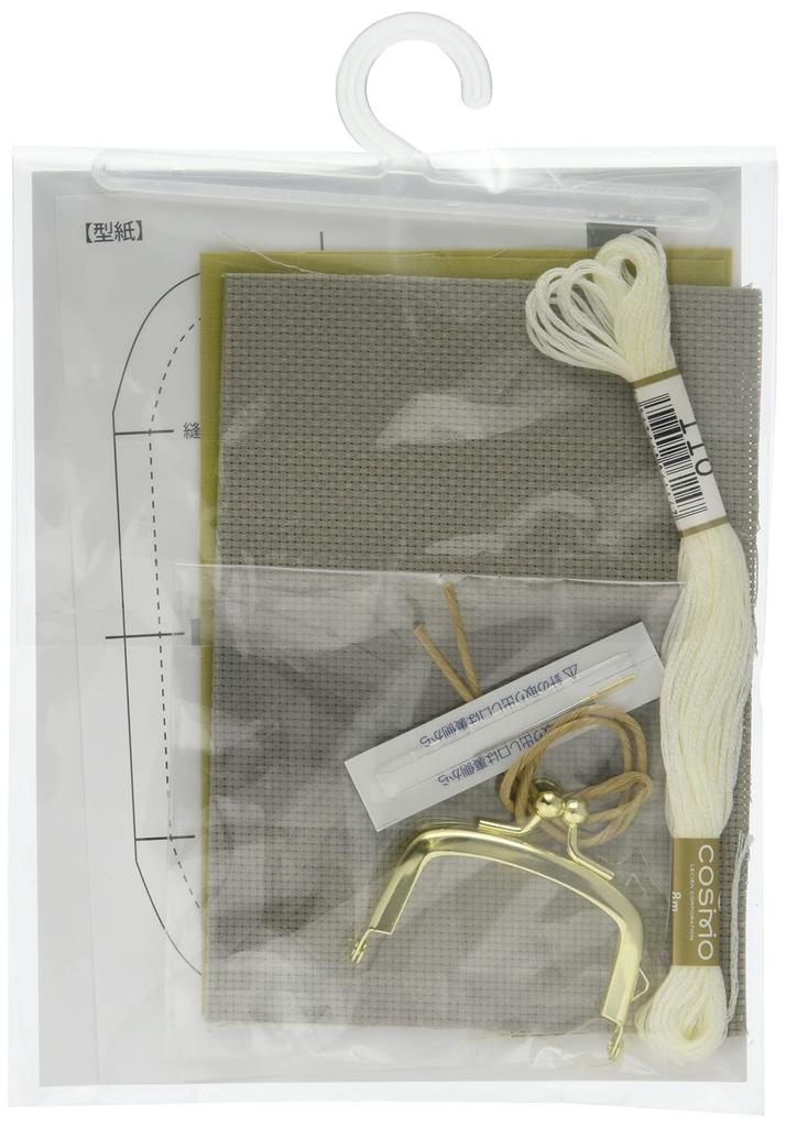 LECIEN Japanese Style Cross Stitch Embroidery Kit Small Pouch Scales CSK2807 Finished Approximately 7cm Tall X 6cm Wide X Gusset Width Size 1.5cm