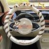 2024 Cartoon Dog Steering Wheel Cover