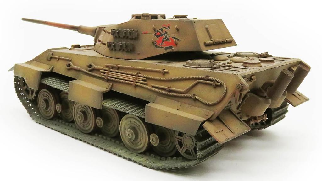 Rocket Models 1/35 Měřítko Německá věž E-50 Typ F „Panther Fang“ s nočním viděním a kovovým kanónem, Plastikový model kit 47028SP