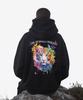 Ohpxharmonia B Colorful Tiger Fleece-Lined Hoodie