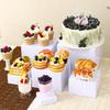 5pcs/6pcs acrylic white/transparent cake display rack suitable for business birthday banquets, weddingsholiday decoration racks