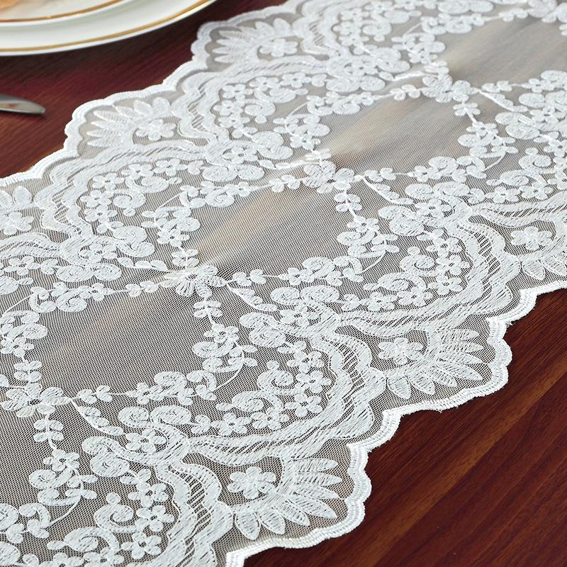 Modern Minimalist European Style Table Flag, Lace Fabric, Dining Table Cloth, Multiple TV Cabinets, Rural Tea Table Flag