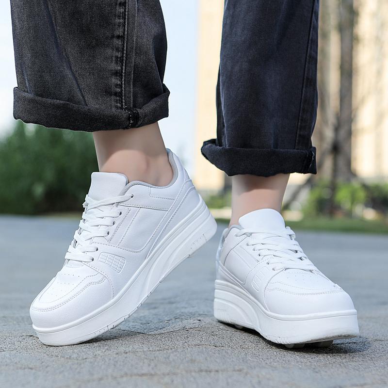 Roller Skate Sneakers Kids Four-wheel Disassembly Flat Shoes Runaway Shoes / Wheel Skate  Shoes with Wheels