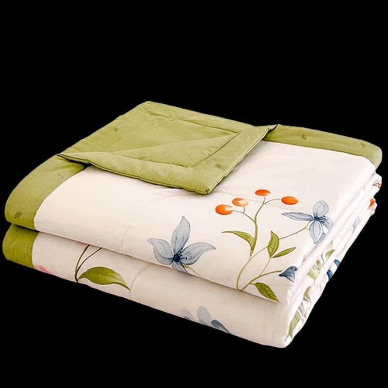 

Jin Que Xiang 100% Cotton Shell 7-Hole Fiber Summer Quilt