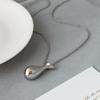 Sterling Silver Water Purifier Bottle Pendant Necklace - Elegant Long Style Sweater Accessory