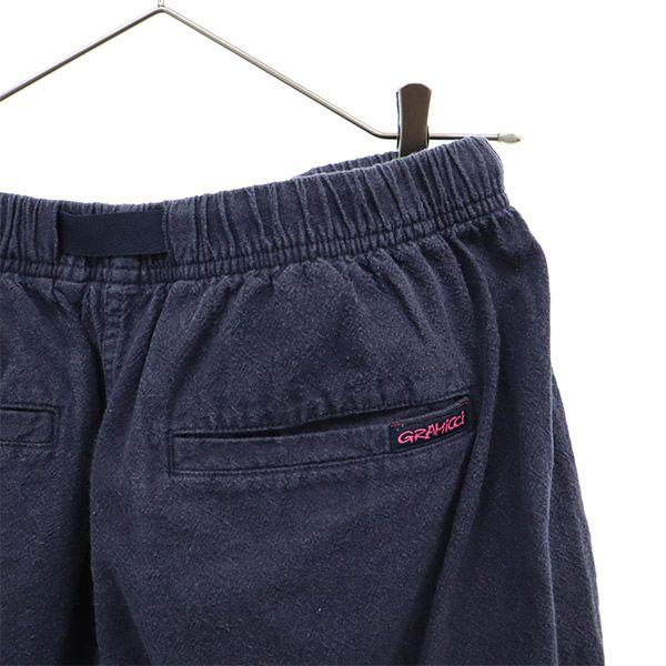 Gramicci Linen Blend Outdoor Shorts F Navy Women Used